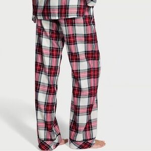 Victorias Secret Plaid Pajama Pants Red, Grey, & Black Pattern Size XXL NWT